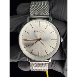 Invicta Women's 31068 Angel Quartz 3 Hand Silver Dial Stainless Steel Watch